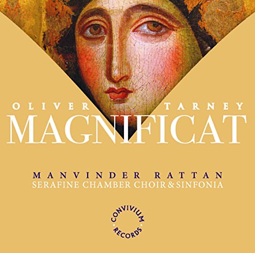CD cover featuring a golden religious icon and text: "Oliver Tarney Magnificat".