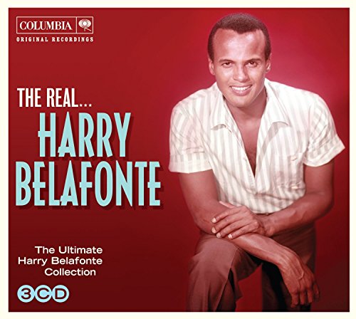 CD cover featuring portrait of Harry Belafonte in a striped shirt.