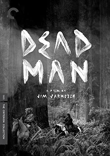 Black and white DVD cover for the film "Dead Man" with riders.