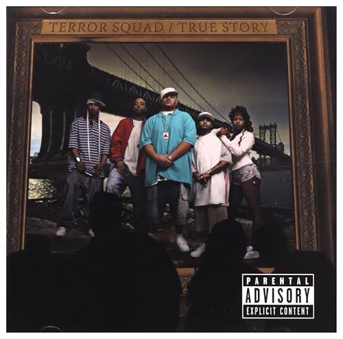 Terror Squad album cover featuring a group portrait with the Brooklyn Bridge.