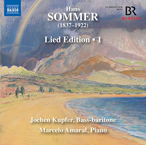 CD cover for Hans Sommer’s “Lied Edition Vol. 1” with landscape art.