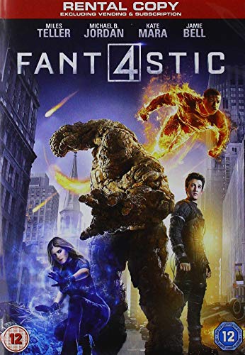 DVD cover for "Fantastic Four" featuring the superhero team in action.
