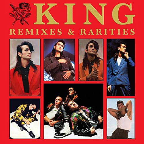 CD cover for “King - Remixes & Rarities” featuring band portraits.