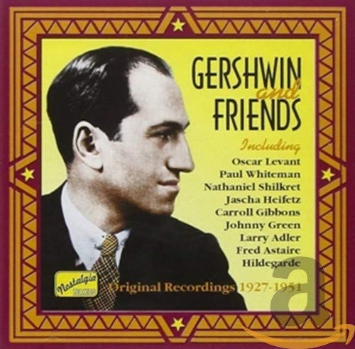CD cover featuring a portrait of George Gershwin and list of artists.