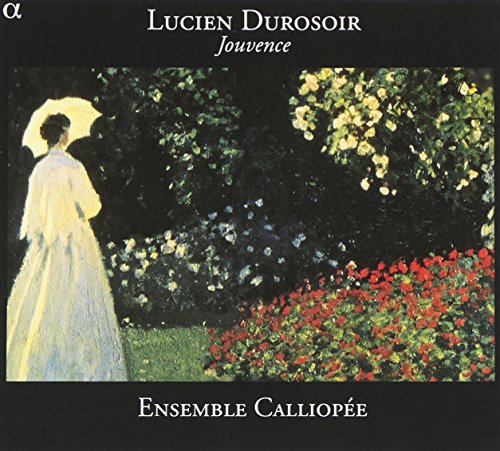 CD cover: woman with parasol facing flowering garden painting.
