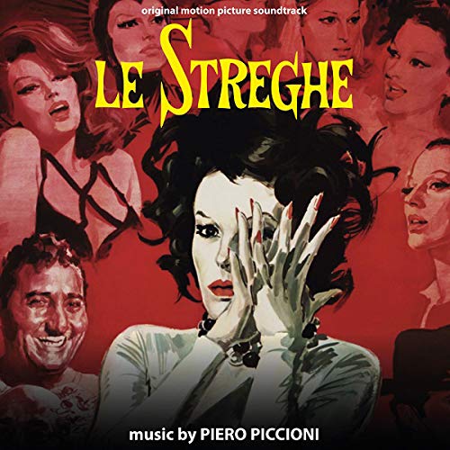 CDCCC CD cover for Le Streghe featuring stylized illustrations of several women and a man.