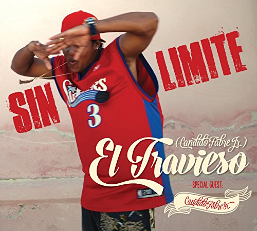 CD cover: Man in red jersey dancing, text “Sin Limite” and “El Travieso”.