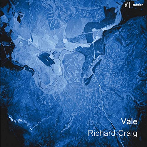 CD cover for “Vale,” featuring a blue aerial landscape image.