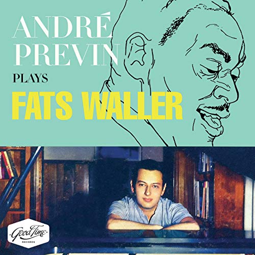 CD cover: André Previn playing Fats Waller, with pianist portrait.