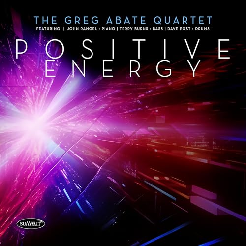 CD cover for "Positive Energy" by The Greg Abate Quartet, abstract design.
