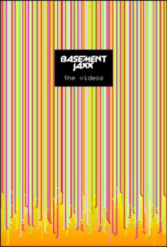 DVD cover for Basement Jaxx’s “The Videos” with colorful vertical lines.