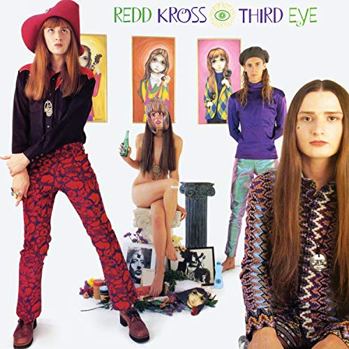 Redd Kross album cover featuring four people and painted portraits.