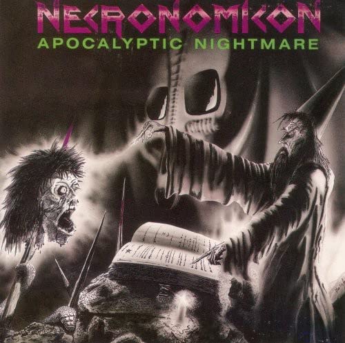 CD cover: dark fantasy art with a skeletal figure and open book.