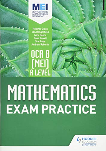 Green textbook cover with aloe vera and white text: "Mathematics Exam Practice".