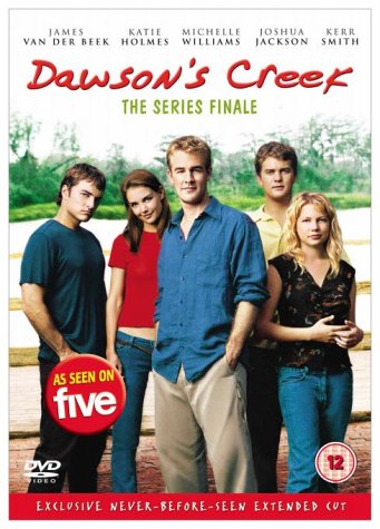 Dawson's Creek: The Finale" DVD cover featuring the main cast of five young adults.
