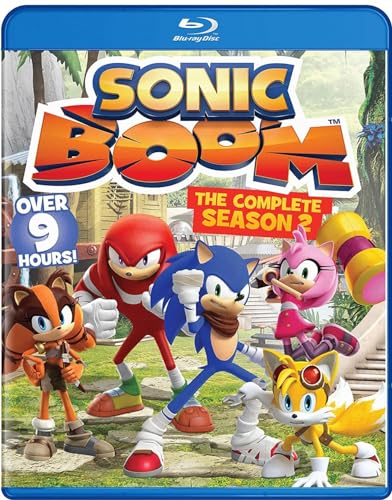 Blu-ray cover featuring Sonic, Knuckles, Amy, Tails, and other characters.