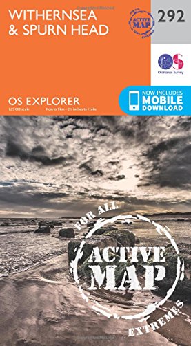OS Explorer Map Active (292) Withernsea and Spurn Head (OS Explorer Active Map)