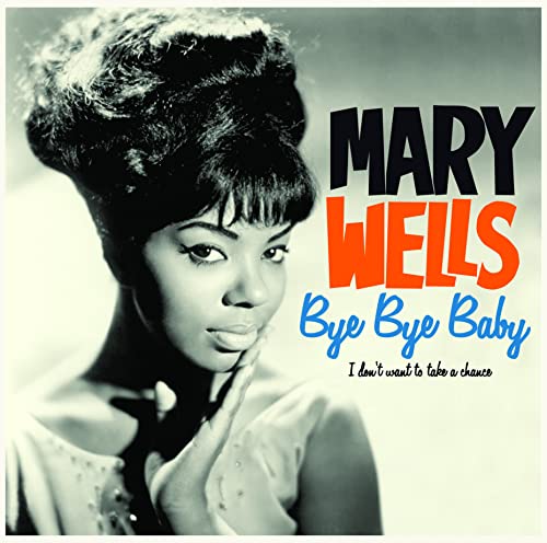 Black and white portrait of Mary Wells with album title text in orange and blue.