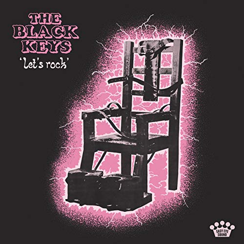The Black Keys “Let’s Rock” vinyl album cover with an electric chair image.