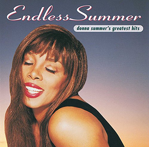 Donna Summer album cover, close-up portrait with wavy brown hair.