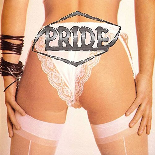 CD cover for "Pride" featuring a person in lingerie.