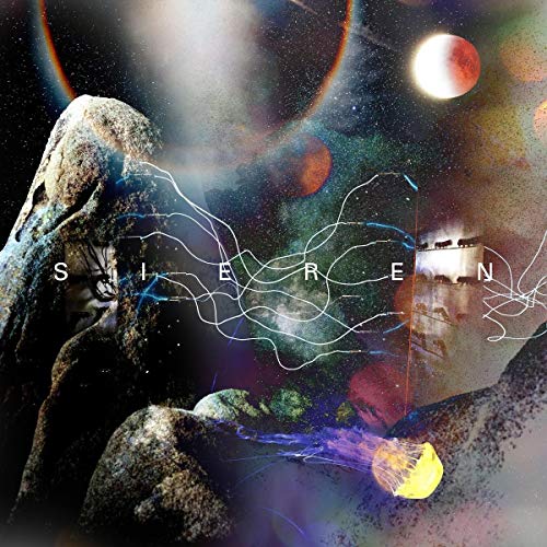 Album cover for SIEREN - TIMELAPSE, featuring space imagery and a face.