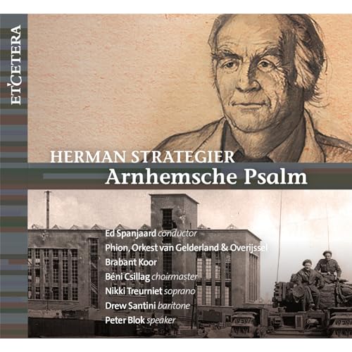 CD cover featuring a portrait of Herman Strategier and a factory image.