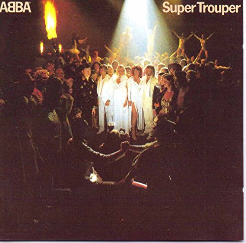ABBA's "Super Trouper" album cover: a crowd illuminated by stage lights.