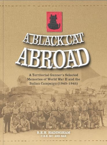 Book cover: “A Black Cat Abroad” with a black cat silhouette and soldiers.
