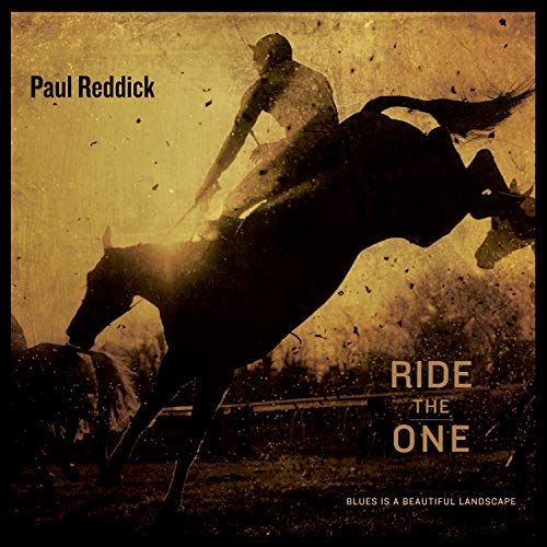 CD cover: Silhouette of a horse and rider in a landscape.