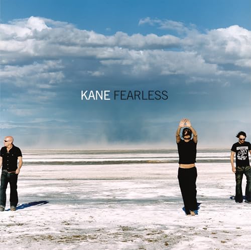 Album cover for Kane’s “Fearless” featuring three figures in a landscape.