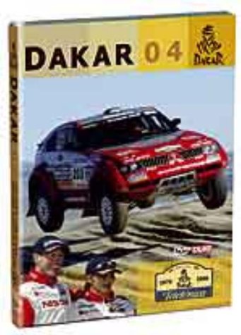 DVD cover for the 2004 Dakar Rally, featuring a red off-road vehicle.