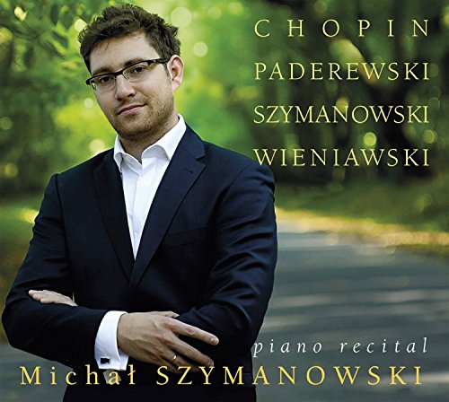 Michał Szymanowski portrait on CD cover with composers’ names listed.