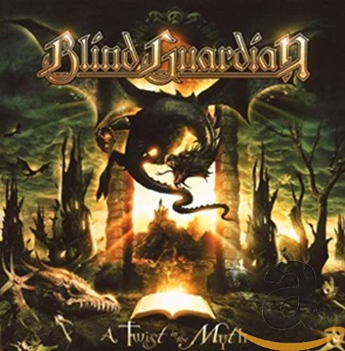 CD cover: dragon flying over a castle with an open book below.