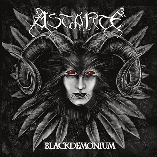 Dark album cover featuring a horned, demonic face with red eyes.