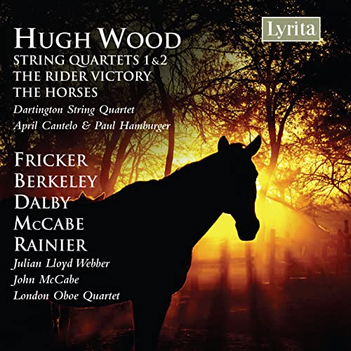 CD cover: Silhouette of a horse against a misty, golden landscape.
