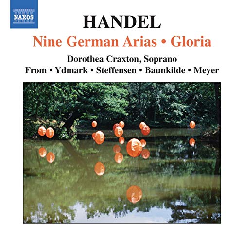 CD cover for Handelās āNine German Ariasā with a pond scene.