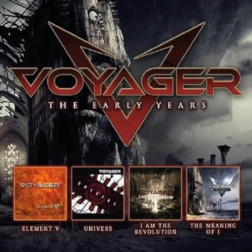 CD cover for Voyager’s “The Early Years” with album art collage.