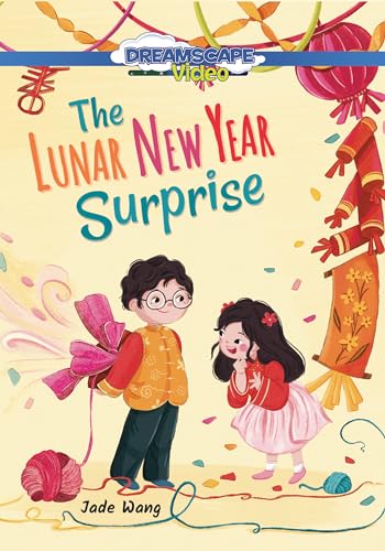 DVD cover for "The Lunar New Year Surprise" featuring children and decorations.