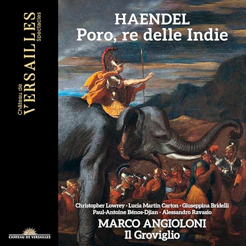 CD cover: a warrior on an elephant, Baroque painting style.