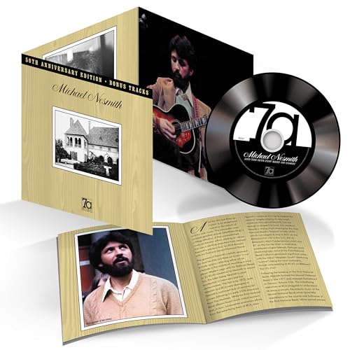 Open gatefold CD case and disc for Michael Nesmith's And The Hits Just Keep Coming.