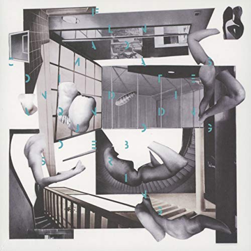 CD album cover: surreal collage of bodies and architectural elements.