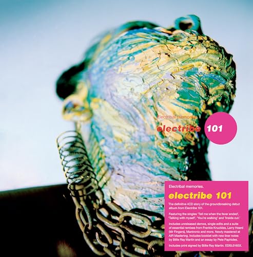 CD cover featuring a colorful, textured sculpture of a human head.