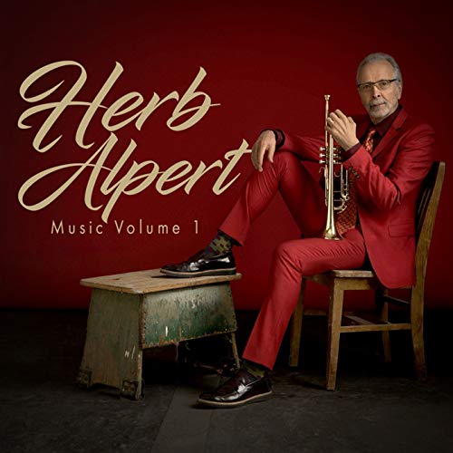 Herb Alpert album cover featuring the musician with his trumpet.