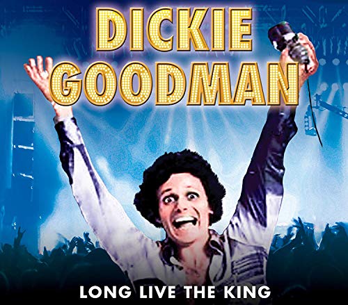 Dickie Goodman album cover, singer with microphone on stage.