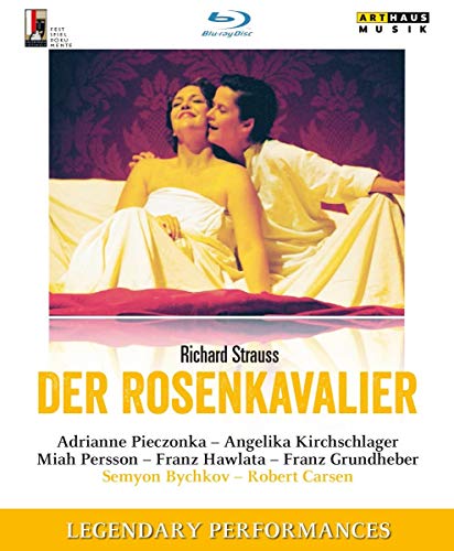 Blu-ray cover for Strauss’ “Der Rosenkavalier” opera, featuring two reclining figures.