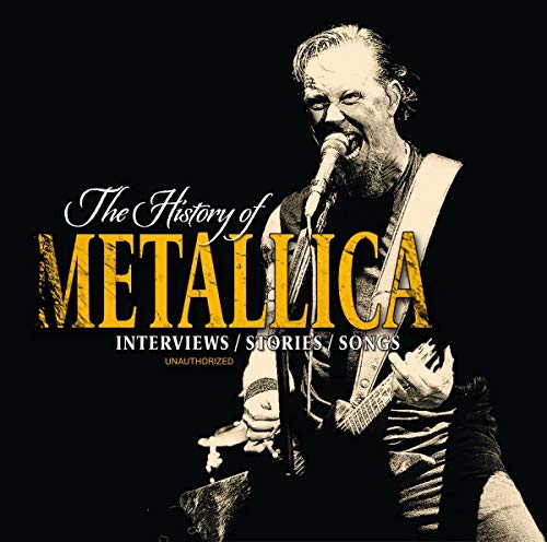 Metallica audiobook CD cover featuring James Hetfield performing with a guitar.