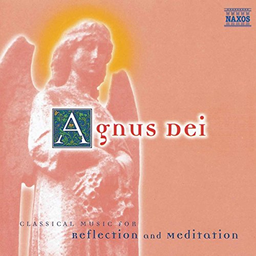CD cover: Angel statue with "Agnus Dei" title and Naxos label.