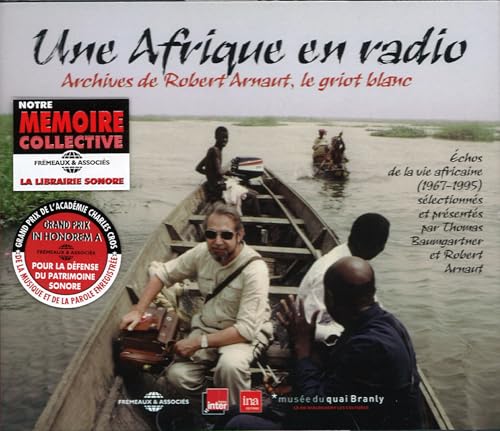 CD cover: boat with three men, landscape, and text in French.