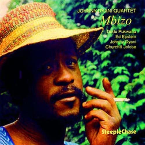 CD cover featuring Johnny Dyani in a straw hat, holding a cigarette.